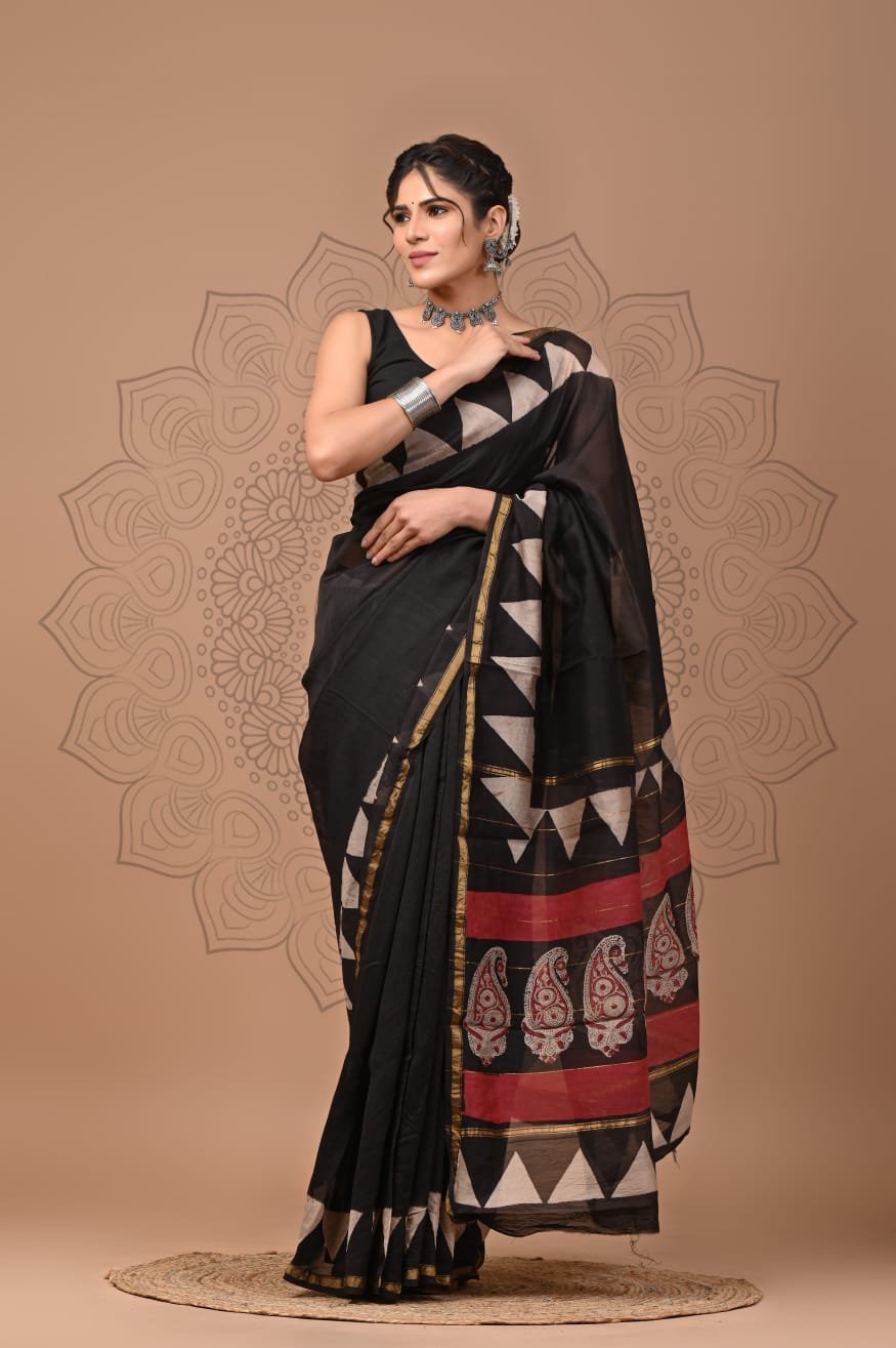 Wholesale Chanderi Saree CSCT2502-36