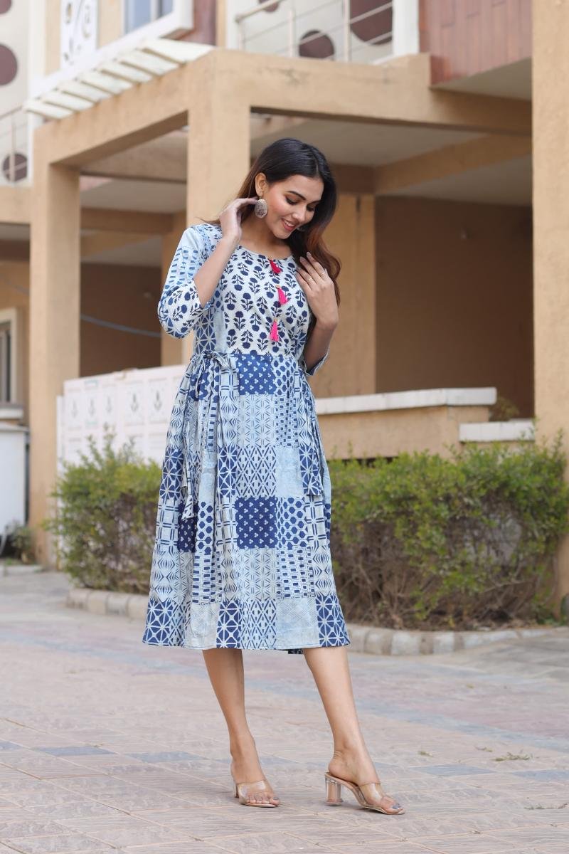 Hand Block Print Tunic Dresses - Artisan made