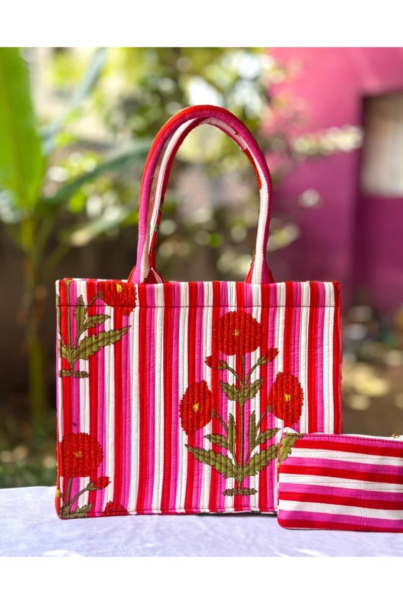 Ikkat Tote - Patterned carrier