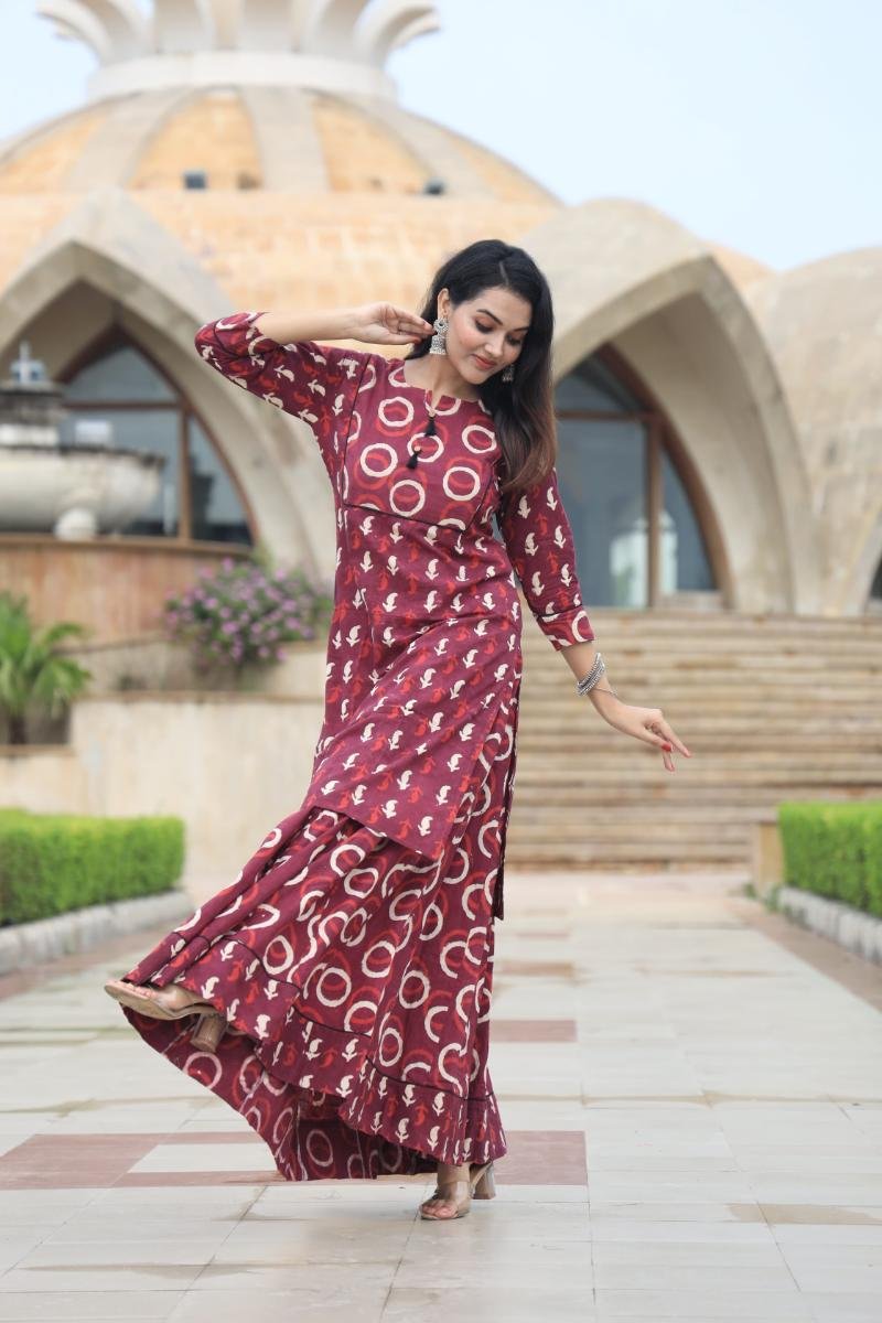 Long Kurti Skirt - Comfortable wear
