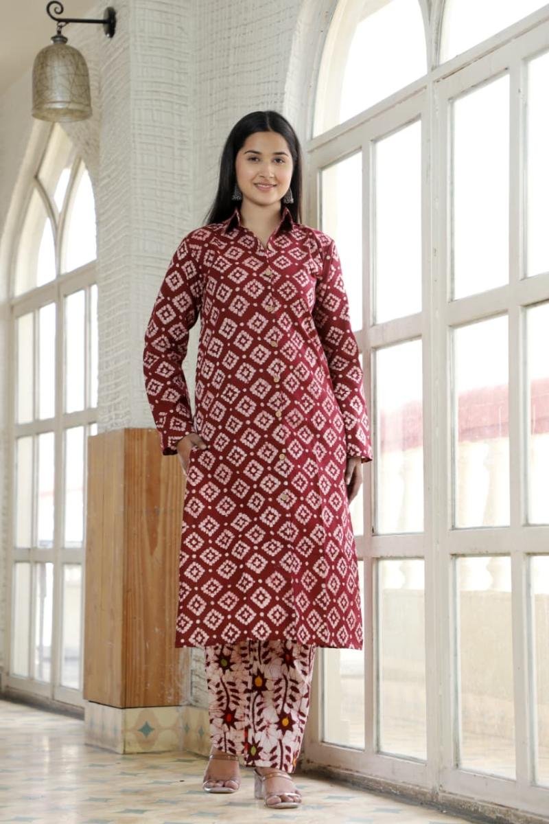 Long Kurti Pant Set - Stylish combo