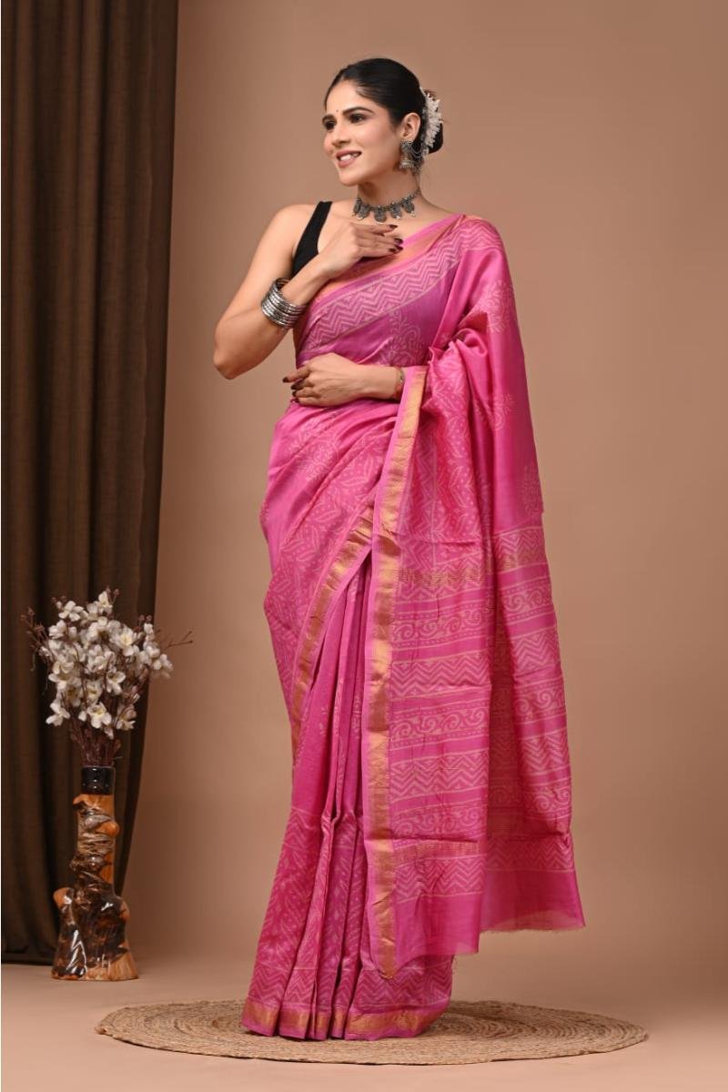 Maheshwari Silk Cotton Sarees - Traditional weave