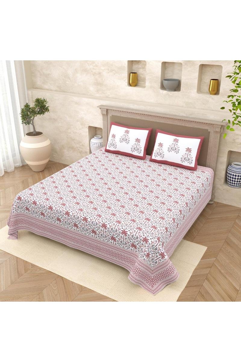 Sanganeri Print Cotton Bedsheets