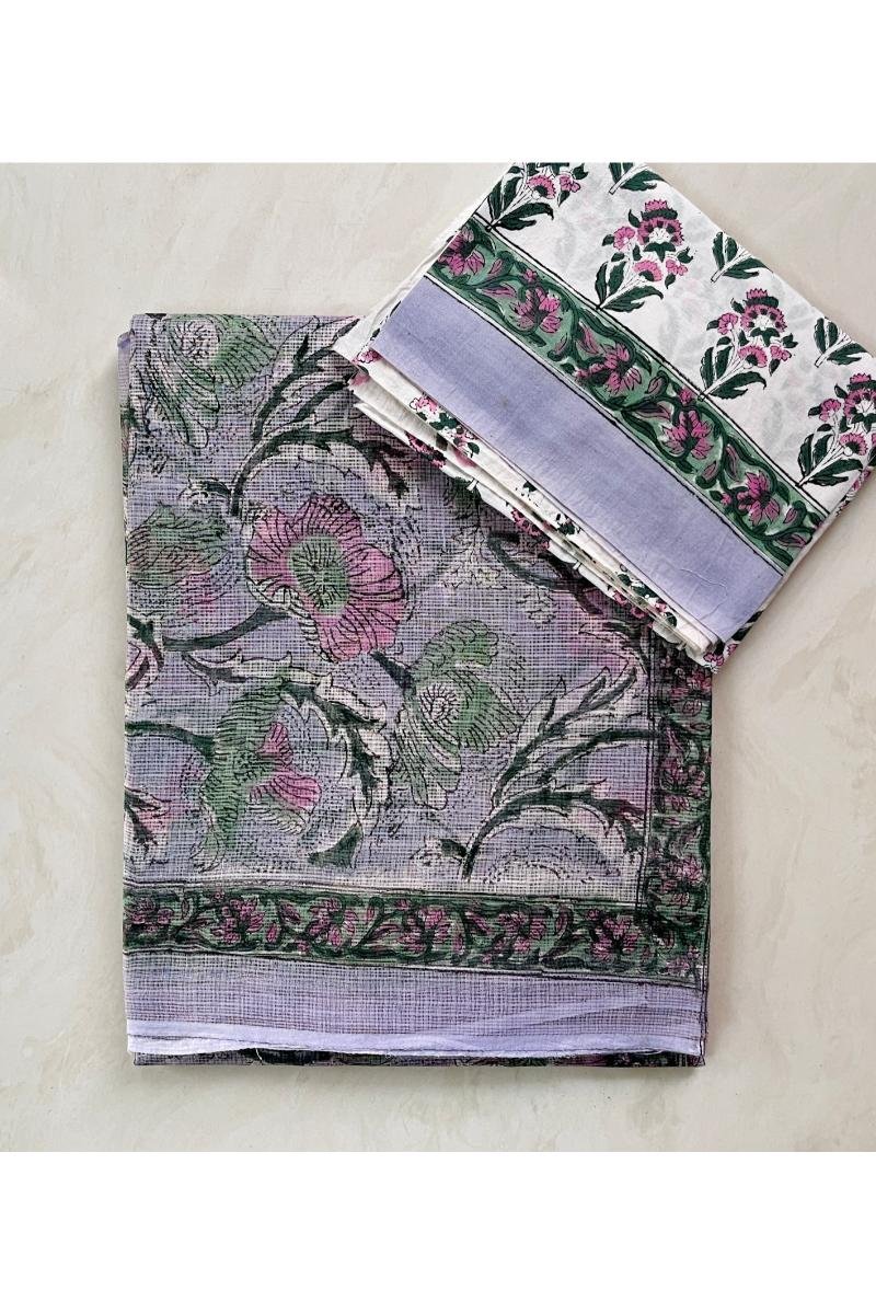 Floral Print Kota Cotton Sarees Wholesale