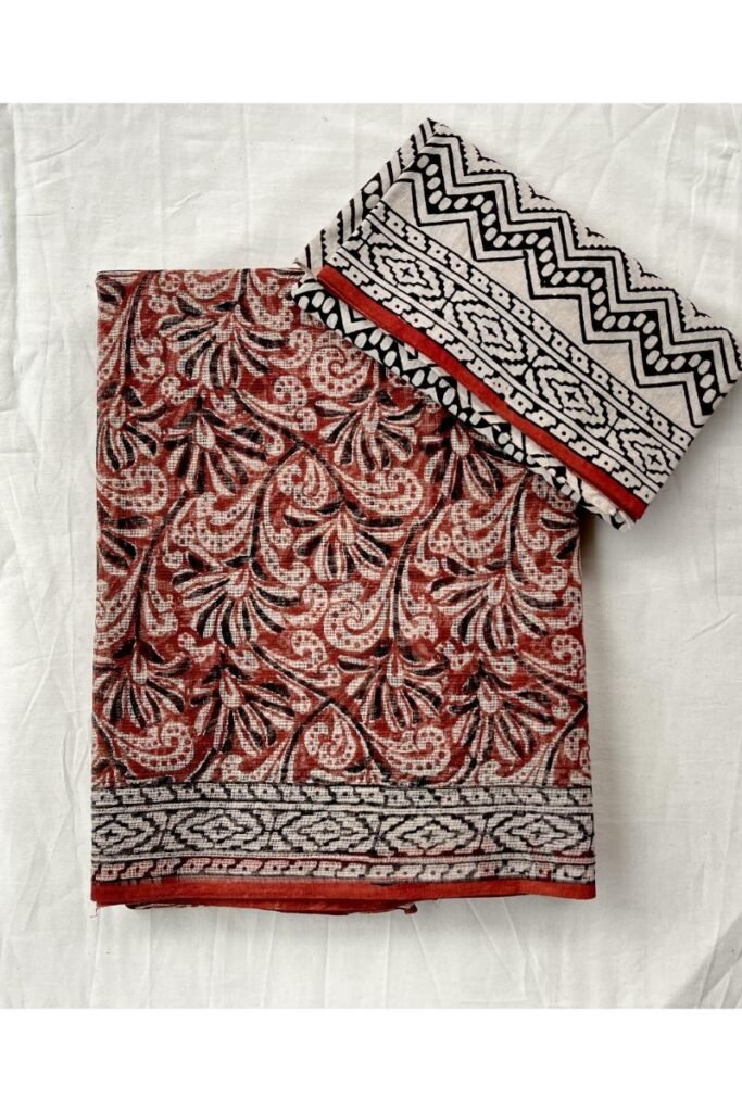 Kalamkari print kota cotton sarees