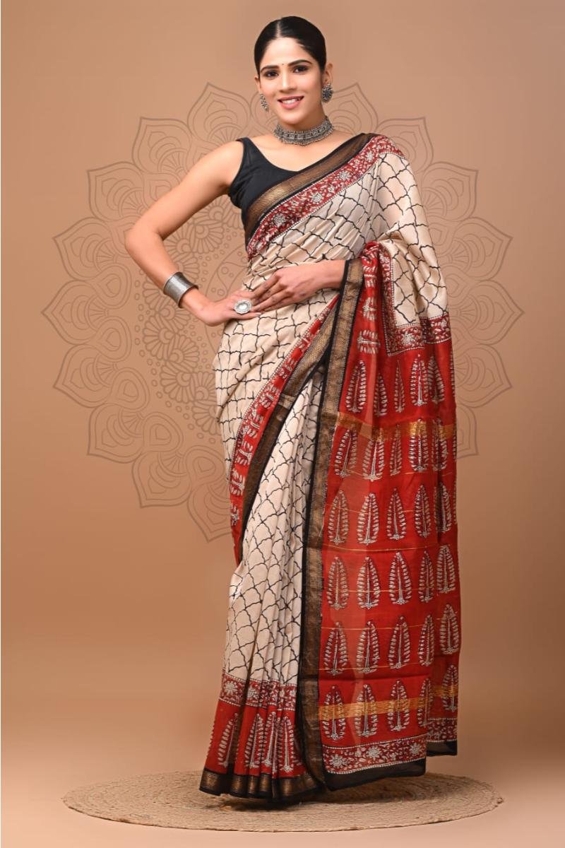 Pure Maheshwari Silk Saree Manufacturer
