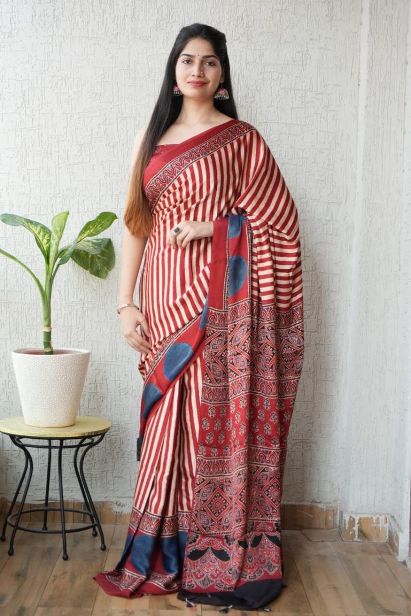 Pure Modal Silk Saree Bulk Supply