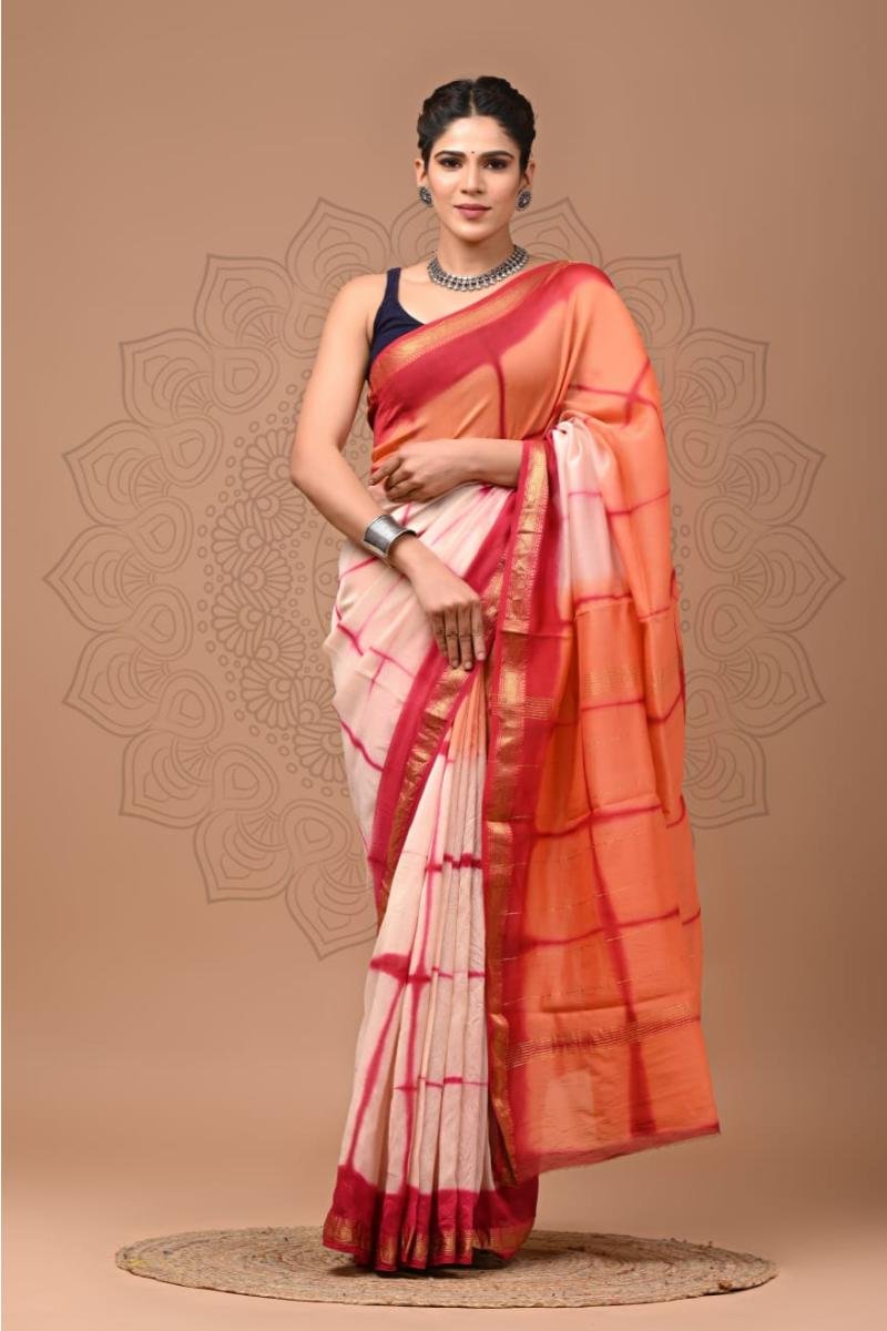 Silk Maheshwari Saree Direct Factory